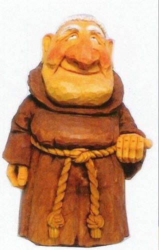 Basswood Rough-out- Monk Roughout by Gary Falin