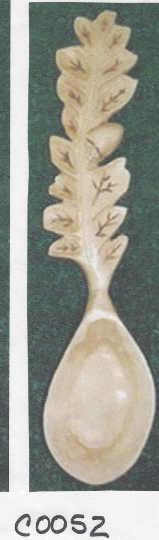 Spoon, Basswood Cutout Leaf 9"
