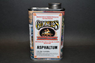 Asphaltum, Darkening Liquid, 1 Pint HAZ-MAT SHIPPING see description