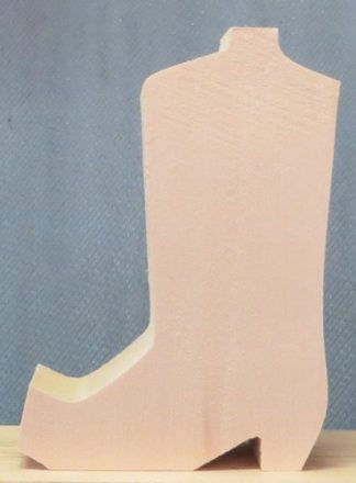 Cutout Basswood Cowboy Boot 4 1⁄2"