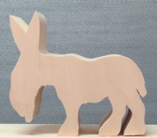 Cutout Basswood Doleful Donkey 4 1⁄4" L x 4" H