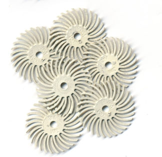 3M Scotch-Brite Radial Bristle Discs, 1″ diameter 120 grit/white 6Pc