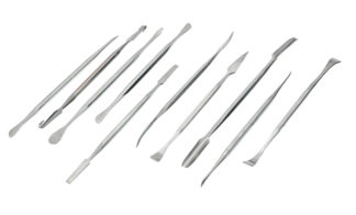 Stainless Wax Carver Set set of 10 -- 9" long