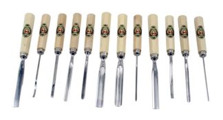 Two Cherries, Set of 12 carving tools full size #5050012