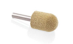 Kutzall 1/4" Shank original Gold Fine- 3/4" x 1-1/8" Ball Nose BN34G