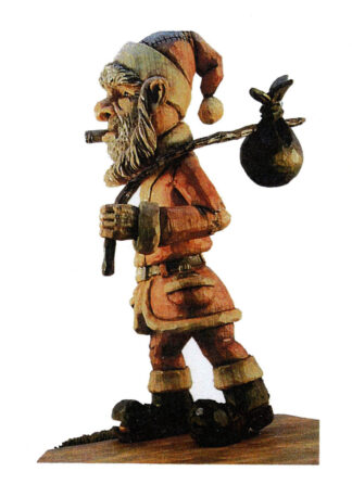 Basswood Rough-out- Hobo2 Santa by Wayne Shinlever