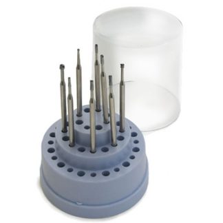 Miniature Carbide Burs Kit, 8-Pc, Assorted Shapes, 2.35mm (3/32″) shank
