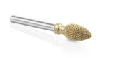 1/8" Shank Kutzall Fine Gold Carbide - Flame 1/4" x 1/2" FL-14EG