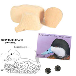 Kit- Ruddy Drake WOOD CARVING KIT tupelo cutout
