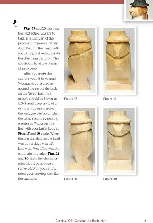 Carving Small Characters in Wood Instructions & Patterns for Compact Projects with Personality Author - Jack Price - Image 3