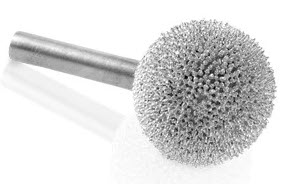 1/4" Shank Kutzall Coarse Silver Carbide -Sphere Burrs 1" S-1