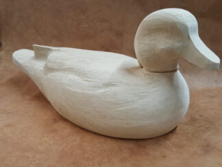 Wood Duck hen high head up - Tupelo Roughout