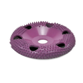 SABURR-TOOTH 4" Disc Wheel Round Face See Thru (Supreme 132 Grit ) 5/8" Bore