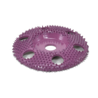 SABURR-TOOTH 4" Disc Wheel Flat Face See Thru (Supreme 132 Grit ) 5/8" Bore