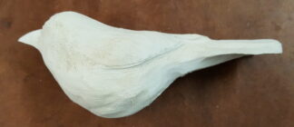 Bluebird Miniature 4 3/4" tupelo Roughout Head turned