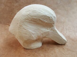 Teal Head UP Basswood roughout Crested Head only