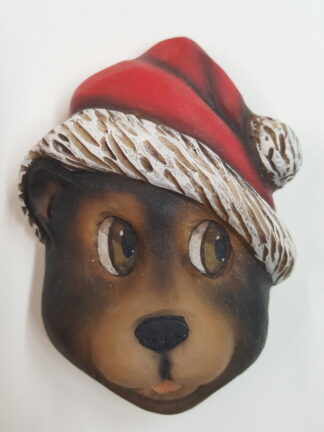 Santa Bear 4 1/2" tupelo Roughout from Fowl Play Studios