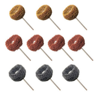 Abrasive Finishing Wheel - Assorted Fuzzy Wheels- Pack of 10