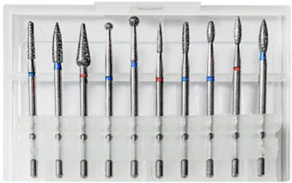 TOP QUALITY-- Diamond 10 Piece Detail Bur Set 3/32" shank