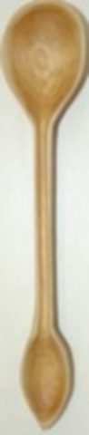 Spoon, Basswood Cutout Tasting Spoon 9"