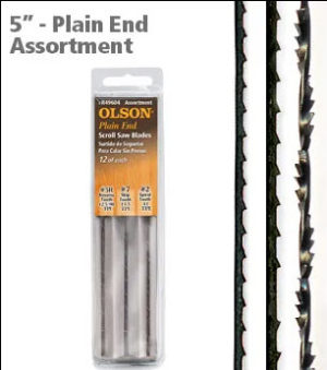 5in. Long Plain End Scroll Saw Blade Assortment FR49604