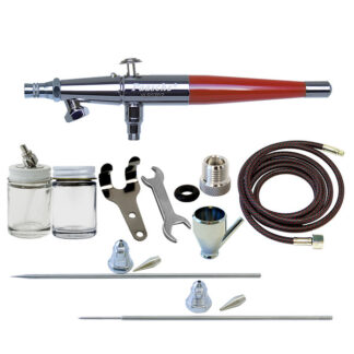 Paasche VLS Set Double Action Airbrush Set w/ .55, .75, & 1.05mm heads & 1/8"BSP Adapter