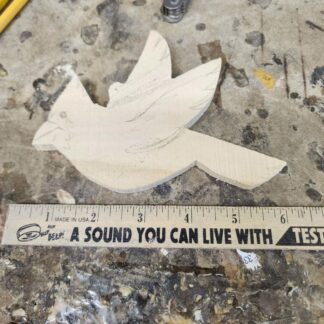 Cut-Out Tupelo, Cardinal Flat Ornament 6" x 1/4" thick