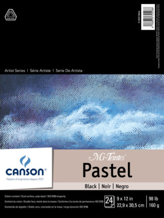 ARTIST SERIES MI-TEINTES BLACK 24 SHEETS 9X12