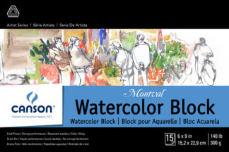 MONTVAL BLOCK WATERCOLOR 140LB COLD PRESS 6X9