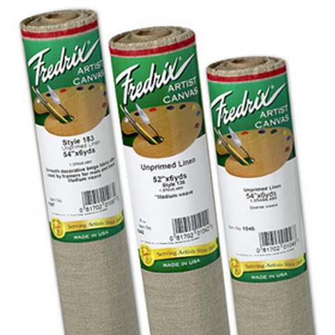 CANVAS ROLL LINEN STYLE 136 7OZ UNPRIMED 52 INCH X 6 YARDS