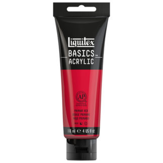 BASICS 118ML/4OZ PRIMARY RED