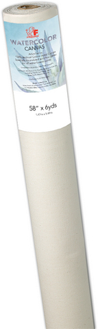 CANVAS ROLL WATERCOLOR COTTON PRIMED 58 INCH X 6 YARD