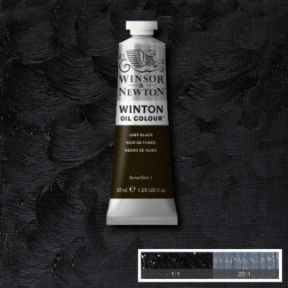 WINTON OIL COLOUR 37ML LAMP BLACK