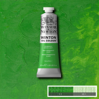 WINTON OIL COLOUR 37ML PERMANENT GREEN LIGHT