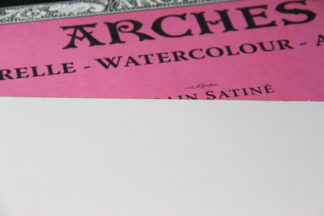 ARCHES WATERCOLOUR HOT PRESS BLOCK NAT WHT 140LB 14X20