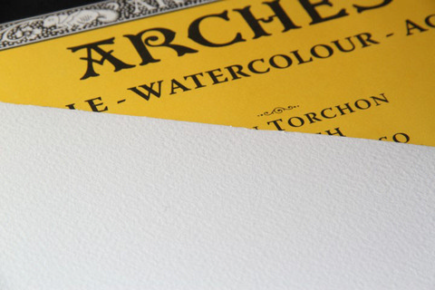 ARCHES WATERCOLOUR ROUGH PRESS BLOCK NAT WHT 140LB 10X14