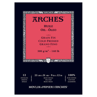 ARCHES OIL COLD PRESSED PAD 140LB 9X12
