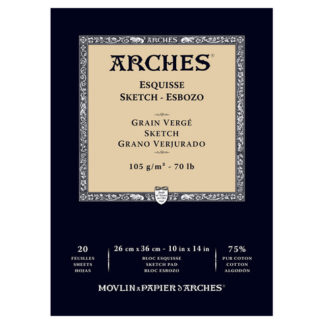 ARCHES SKETCH PAD WHITE 70LB 10X14