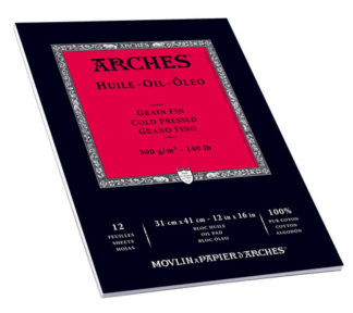 ARCHES OIL COLD PRESSED PAD 140LB 12X16