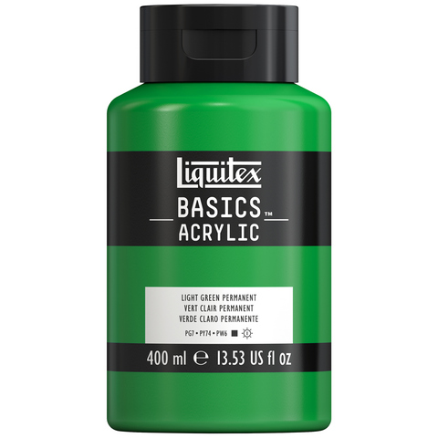 BASICS 400ML JAR LIGHT GREEN PERMANENT