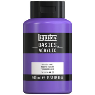 BASICS ACRYLIC COLOR 400ML SQUEEZE BOTTLE BRILLIANT PURPLE