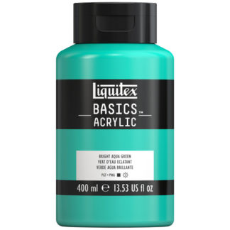BASICS ACRYLIC COLOR 400ML SQUEEZE BOTTLE BRIGHT AQUA GREEN
