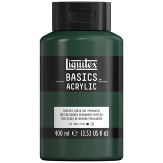 BASICS ACRYLIC COLOR 400ML SQUEEZE BOTTLE HKERS GRN HUE PERM