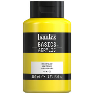 BASICS ACRYLIC COLOR 400ML SQUEEZE BOTTLE PRIMARY YELLOW