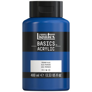 BASICS ACRYLIC COLOR 400ML SQUEEZE BOTTLE PRIMARY BLUE