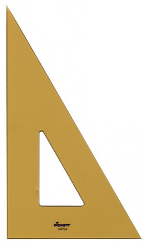 PROFESSIONAL 30/60 DEGREE TRIANGLE W/ INK EDGE 14IN