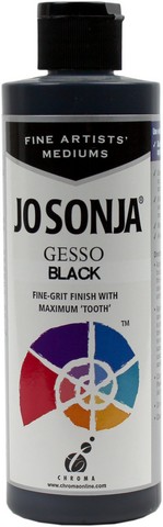 JO SONJA 8OZ BLACK GESSO