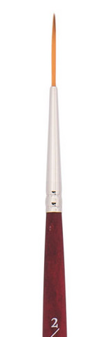 VELVETOUCH GOLDEN TAKLON SHORT HANDLE SCRIPT LINER 2/0