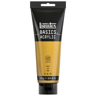 LIQUITEX BASICS ACRYLIC COLOR 250ML TUBE GOLD
