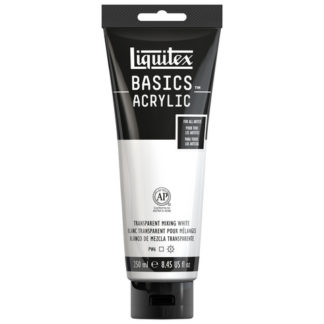 LIQUITEX BASICS ACRYLIC COLOR 250ML TUBE TRANSPRNT MIX WHITE